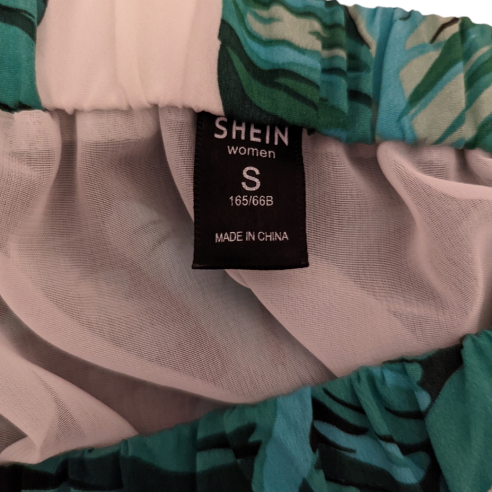 Shein Tropical Bathing Suit Shorts Size Small - Picture 5 of 5